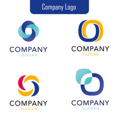 Obraz premium Set of company logo design ideas vector design