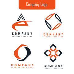 Set of company logo design ideas vector design