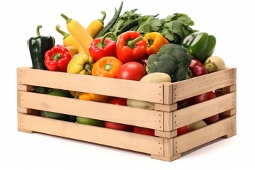 Vegetable crate plant food.