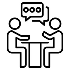 individual counseling single icon