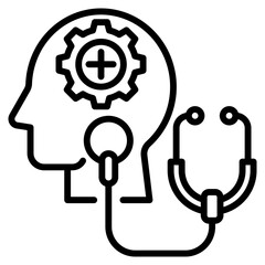 psychiatrist single icon