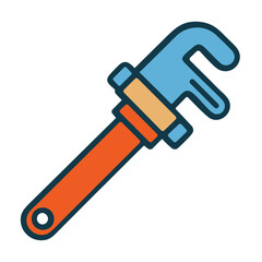 Construction pipe wrench tool