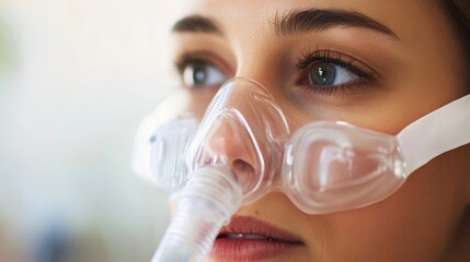 Oxygen Mask For Pulmonary Disease And Fibrosis, 