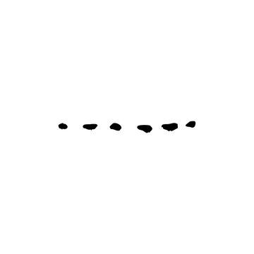 hand drawn dashed line art