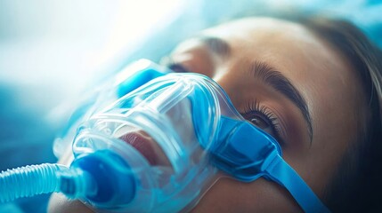 Oxygen Mask For Pulmonary Disease And Fibrosis, 
