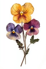 Pansy flowers pansy pressed.