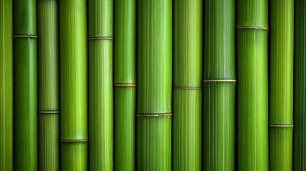 Obraz premium Green Bamboo Stalks Natural Background Texture