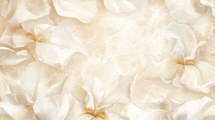 Fototapeta premium background in beige tones with barely noticeable iris petals