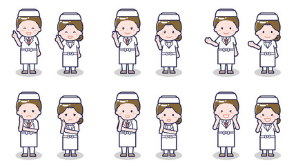 Fototapeta premium 和食料理人の男女 03