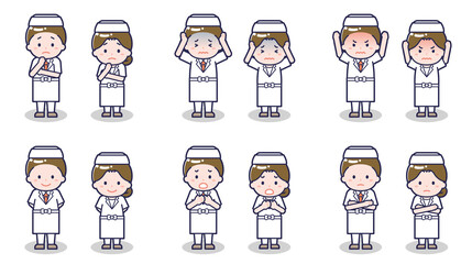 和食料理人の男女 05