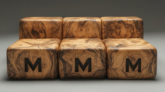 Wooden Block Modular Sofa Design: MMM