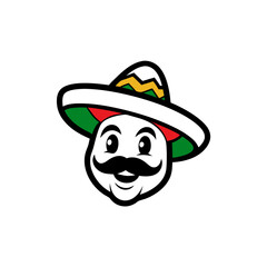 Sticker design of A cheerful baseball sporting a thick