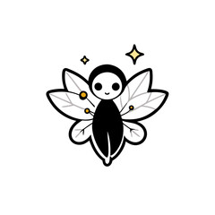 butterfly on white background