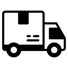 Stylish Delivery Truck Icon for Logistics Needs