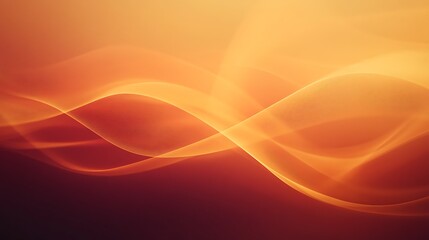 Fototapeta premium Abstract Orange Waves Flowing Design