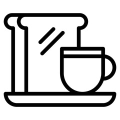 Coffee Mug and Book Icon for Cozy Moments