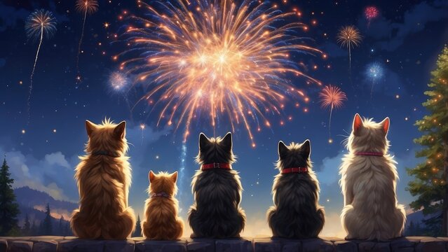1. **Fireworks Stressing Pets: New Year Fear for Dogs and Cats**