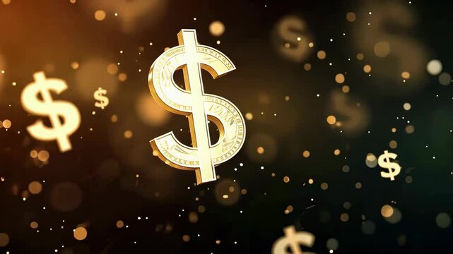 Animated dollar signs flowing into and out of a reservoir, representing cash flow and liquidity dynamics.