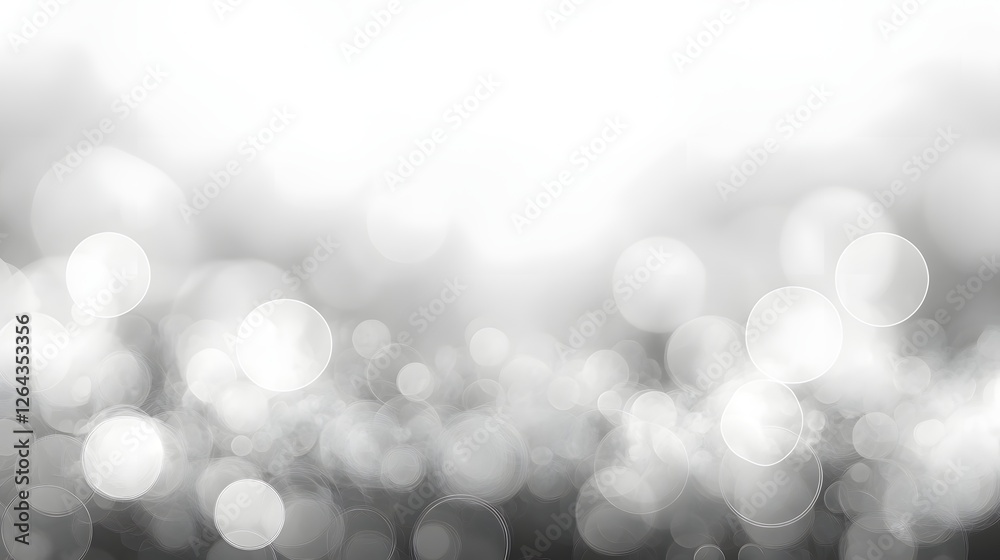 Fototapete Glowing Mystical Abstract Bokeh Lights Softly Blurred Ethereal Background for Design and Imagination  Peaceful Calming and Serene Backdrop with Luminous Blurred Circles and Sparks of Light
