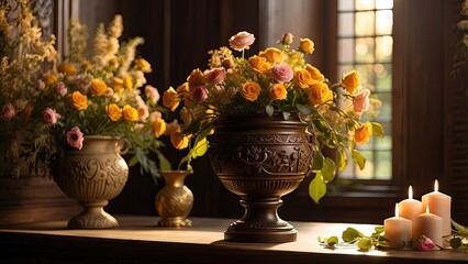 Funeral with Cremation Urn in Church