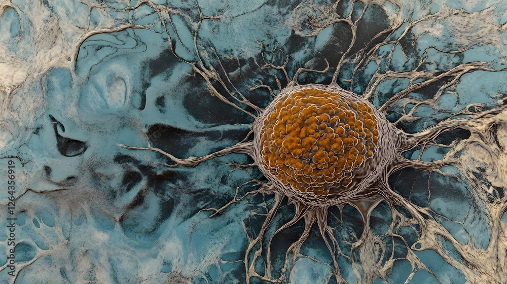 Leinwandbilder high magnification microscopic image showcasing the intricate cellular structure and organism in a s