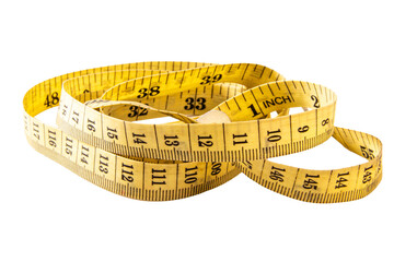 measuring tape isolated on white