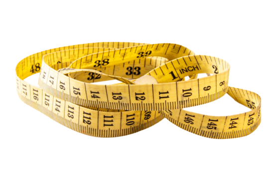 measuring tape isolated on white