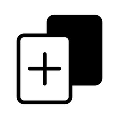 Obraz premium Minimalist Plus Icon for Digital Interfaces