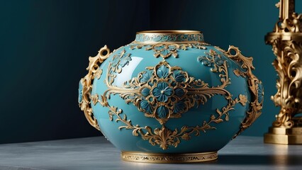 1. Luxurious gold-adorned competition cup, symbolizing achievement and opulence