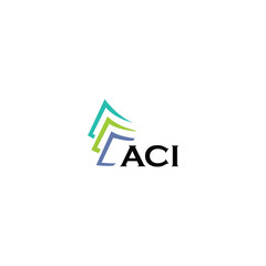 ACI letter logo design on white background. Creative  modern ACI letter logo design. Vector design.