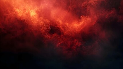 Fototapeta premium Fiery Red Smoke Abstract Background