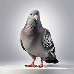 Pigion Bird isolated on white background Generative AI
