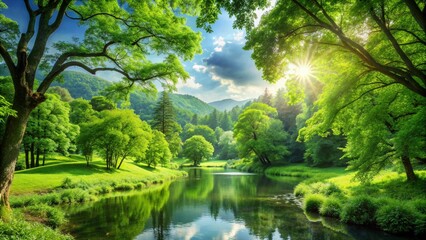Obraz premium Green Natural Background