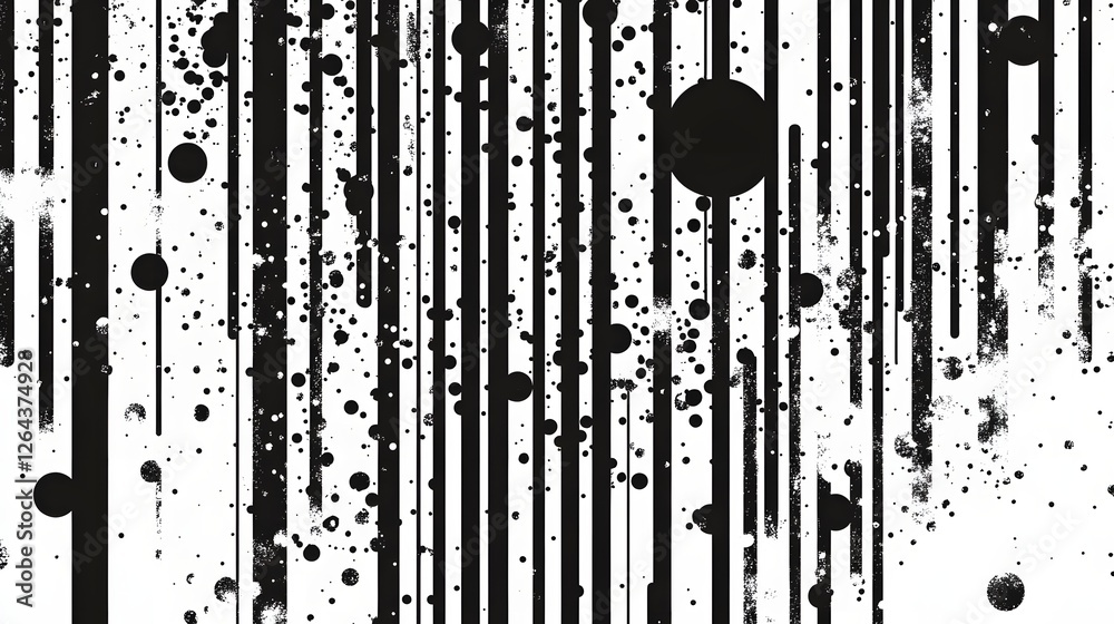 Fototapete mesmerizing abstract geometric pattern in monochrome tones minimal and digital backdrop for wallpape