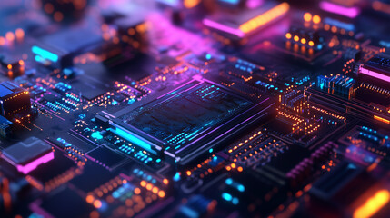 Fototapeta premium Electronic circuit board