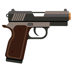 Fototapeta premium pistol vector image 