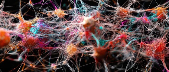 Colorful Abstract Neural Network Visualization