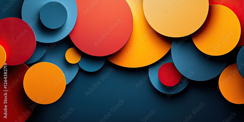 Poster This abstract design utilizes simple geometric shapes, focusing on the uncluttered arrangement of forms to produce a visually striking composition that embodies minimalis