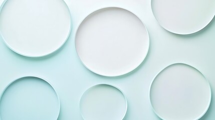 Abstract pastel circles layered design background