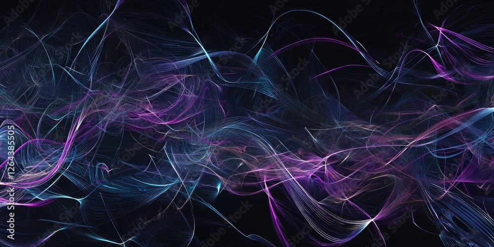 Poster gravitational waves propagating through space, illustrating their effects on surrounding matter.