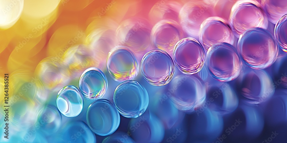 Fototapete A multi-color gradient background showcasing rainbow-like transitions, where bold and lively colors create a cheerful and energetic design.