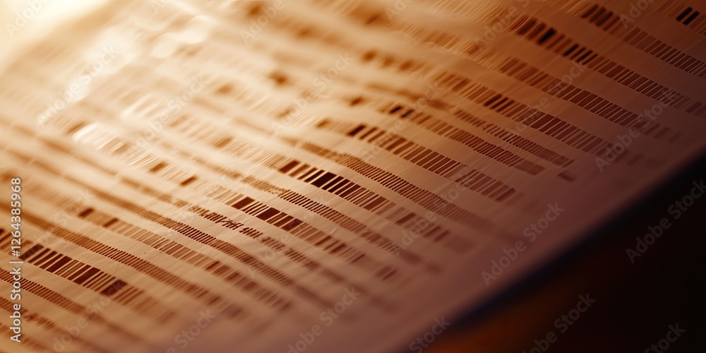 Aufkleber a printed research abstract summarizing key results, with the most important data points emphasized.