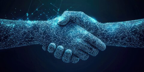 Fototapeta premium Corporate team advances digital transformation by integrating AI and IoT solutions into business processes.