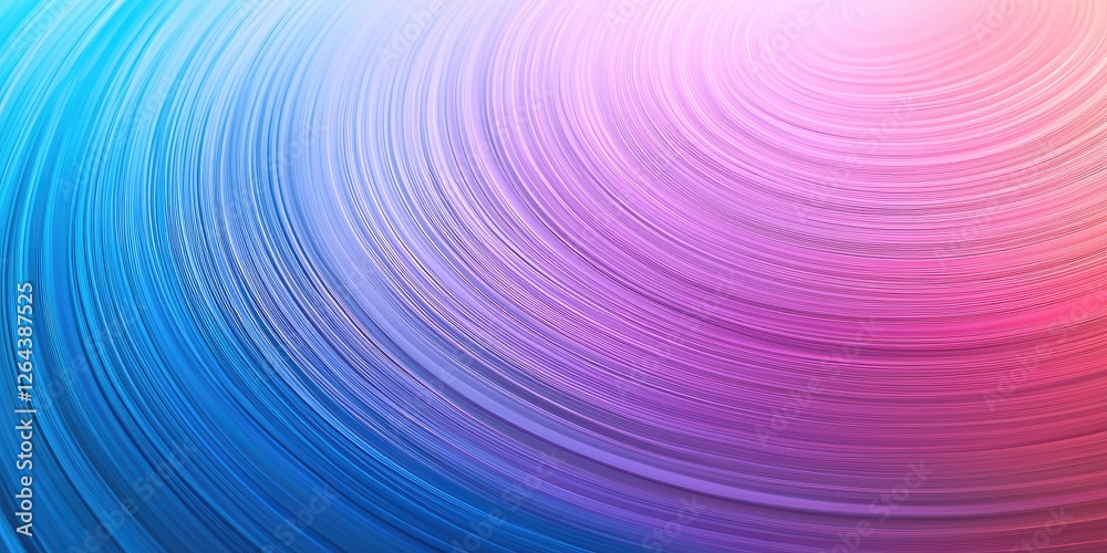 Poster A close-up of a radial gradient, where soft color transitions form a subtle and calming abstract design.