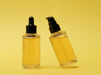 cosmetics placed in the sunlit area