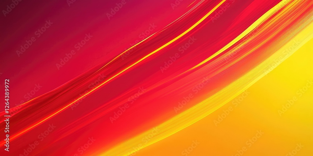 Poster A close-up of a vibrant gradient background transitioning from deep red to bright yellow, creating a bold and energetic design.