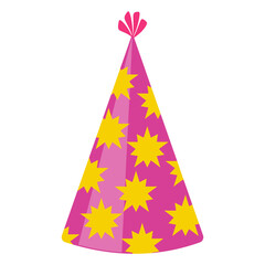 party hats on white background