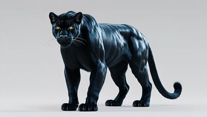 Obraz premium black cheetah ai 