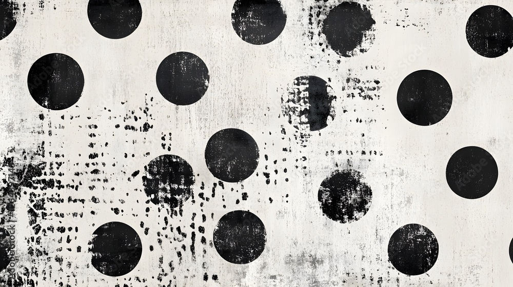 Leinwandbilder Minimalist abstract background with monochrome circular patterns and geometric graphic design elements  Clean contemporary digital with a simple