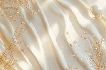 Cream-bordered 3D wireframe, high-resolution, with subtle soft lighting.